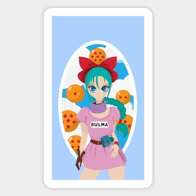 Bulma Sticker by mairablanco